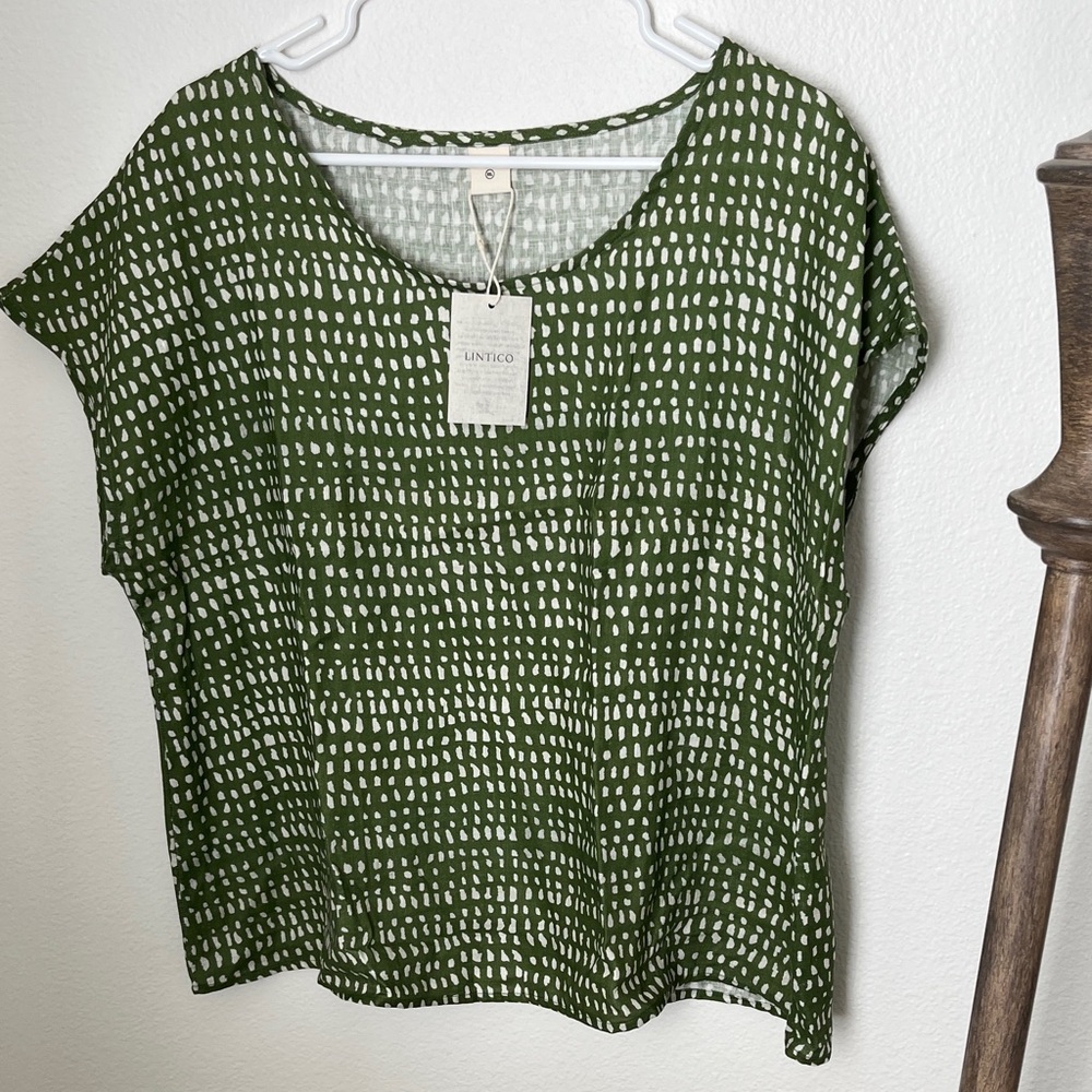 Lintico Blend Green Women's Blouse